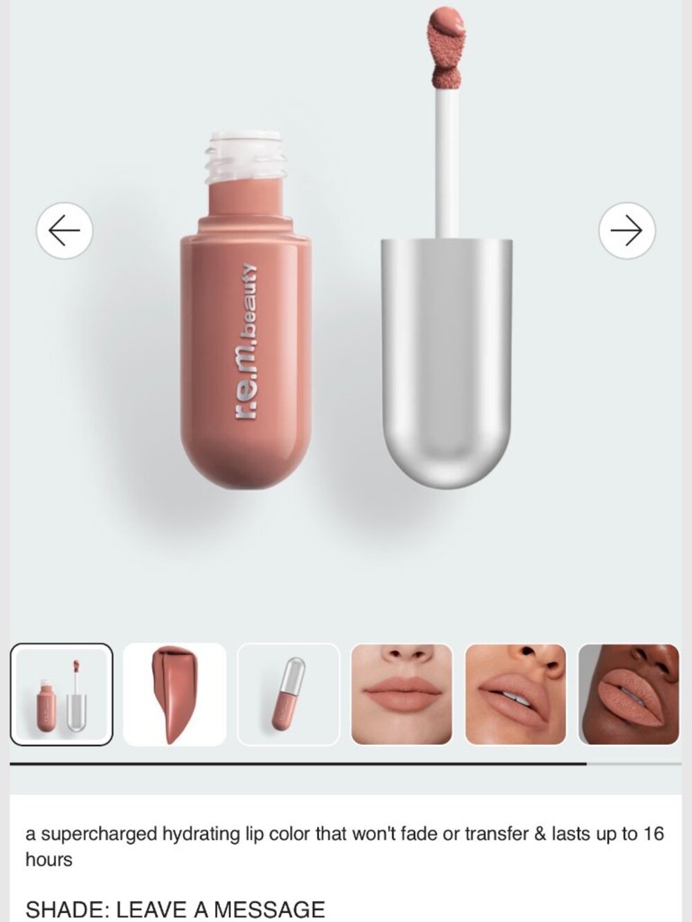 REM Beauty On Your Collar Liquid Lipstick Shade Leave A Message
